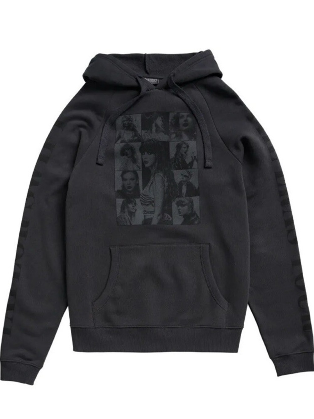 Taylor Swift The Eras Tour Black Graphic Concert Hoodie - Medium